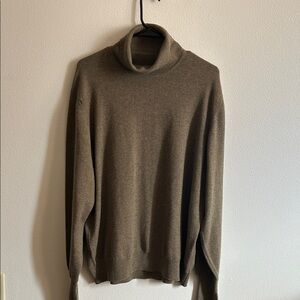 Fabulous Hawick 100% Cashmere BEN SILVER  Men's Brown  Turtleneck Sweater..XL